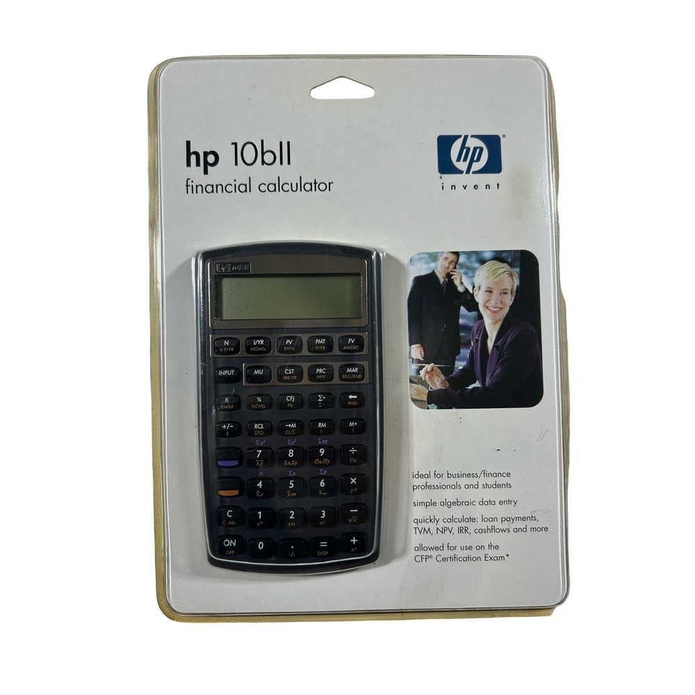 HP 10bII Financial Calculator F1902A Business Finance Statistics New Sealed